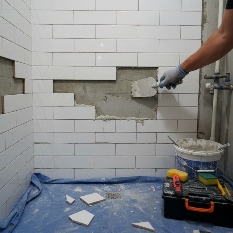 Bathroom Tile Repair detail